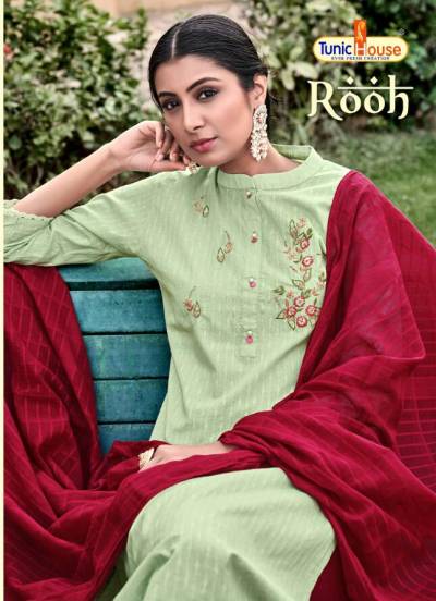 Rooh By Tunic House Embroidery Casual Wear Ready Made Suit Collection